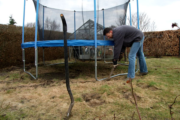 munching Midlertidig Forudsætning Projekt trampolin; nedgravning af samme...