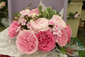 Rosenbuket fra David Austin Roses