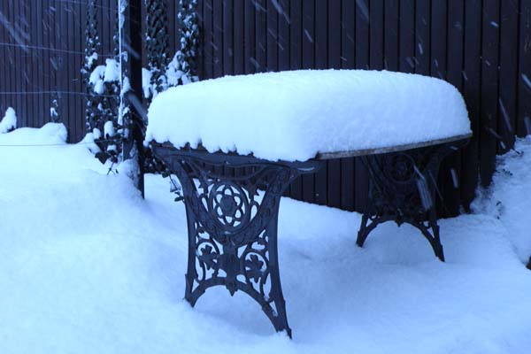 Snedækket bord