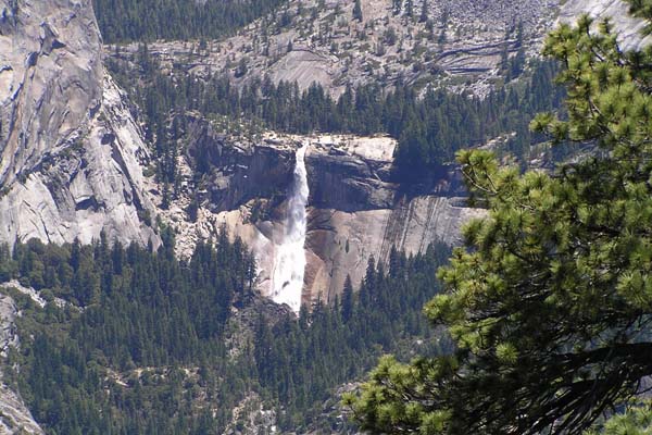 Nevada Fall set fra Glacier Point